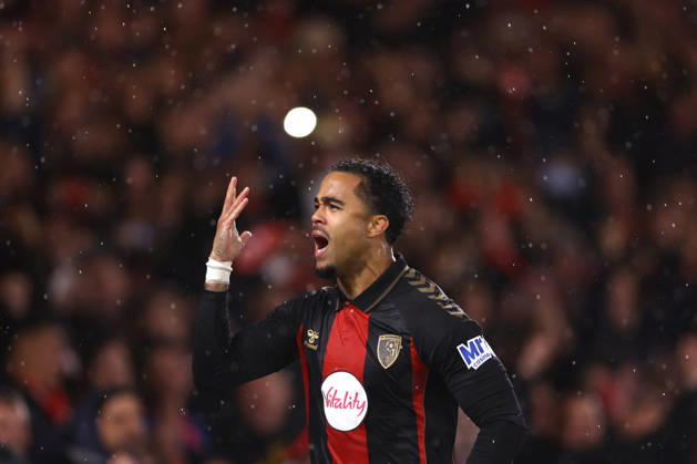 Bournemouth v AC Milan 22 October 2026, Bournemouth - UEFA Europa League - Bournemouth v AC Milan - Justin Kluivert of Bournemouth celebrates scoring the opening goal - Photo: Jacques Feeney Offside. Bournemouth UK Copyright: xJacquesxFeeneyx xOffsidexOffside