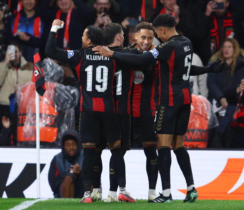 Bournemouth, England, 22nd October 2026. Marcus Tavernier of Bournemouth (c) celebrates scoring their second goal. Again from the penalty spot during the AFC Bournemouth vs AC Milan UEFA Europa League match at the Vitality Stadium, Bournemouth. Picture credit should read: Paul Terry Sportimage EDITORIAL USE ONLY. No use with unauthorised audio, video, data, fixture lists, club league logos or live services. Online in-match use limited to 120 images, no video emulation. No use in betting, games or single club league player publications. SPI_033_PT_Bournmouthmouth_AC_Milan SPI-5092-0032