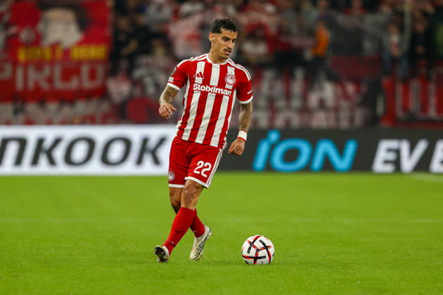 Olympiacos F.C. v AC Sparta Prague UEFA Europa League Chiquinho of Olympiacos F.C. during the UEFA Europa League match at Karaiskakis Stadium, Piraeus 22 10 2026 UK Newspapers OUT Copyright: xYannisxHalasx FIL-24108-0046