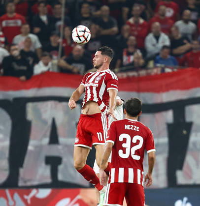 Olympiacos F.C. v AC Sparta Prague UEFA Europa League Roman Yaremchuk of Olympiacos F.C. during the UEFA Europa League match at Karaiskakis Stadium, Piraeus 22 10 2026 UK Newspapers OUT Copyright: xYannisxHalasx FIL-24108-0060