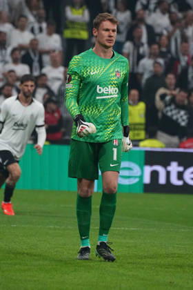 ISTANBUL, TURKIYE - OCTOBER 22 : Goalkeeper Alexander Nubel of Besiktas during the UEFA Europa League 2026 27 match between Besiktas JK and Crystal Palace at Tupras Stadium on October 22, 2026 in Istanbul, Turkiye. Istanbul Besiktas Turkiye Copyright: xSeskimphotox Besiktas-CPalace-221026 (20)