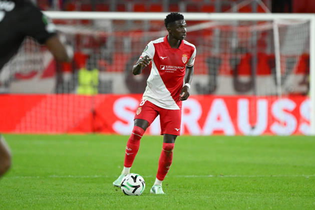 FOOTBALL : AS Monaco VS SC Freiburg - UEFA Conference League - 22 10 2026 Lamine Camara (ASM) - UEFA Conference League match between AS Monaco and SC Freiburg on October 22, 2026 at the Louis II Stadium in Monaco. MonacoMonaco  Copyright: xWilliamxCannarellax