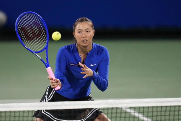 WTA, Tennis Damen Kinoshita Group Japan Open - Day 4 Hao-Ching Chan of Chinese Taipei plays with partner Miyu Kato of Japan during their semi-final doubles match against Jesika Maleckova and Miriam Skoch of the Czech Republic at the 2026 Kinoshita Group Japan Open Women s tennis tournament at Utsubo Tennis Center in Osaka, Japan, on October 22, 2026. Osaka Japan  Copyright: xOwenxHammondx originalFilename:hammond-2026kino261022_np6R5.jpg