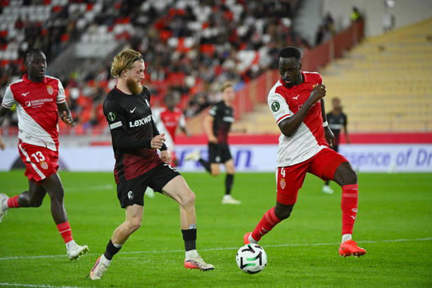 FOOTBALL : AS Monaco VS SC Freiburg - UEFA Conference League - 22 10 2026 Niklas Beste (SC Freiburg) - UEFA Conference League match between AS Monaco and SC Freiburg on October 22, 2026 at the Louis II Stadium in Monaco. MonacoMonaco  Copyright: xWilliamxCannarellax
