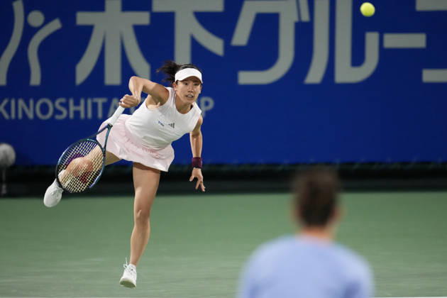 WTA, Tennis Damen Kinoshita Group Japan Open - Day 4 Miyu Kato of Japan plays with partner Hao-Ching Chan of Chinese Taipei during their semi-final doubles match against Jesika Maleckova and Miriam Skoch of the Czech Republic at the 2026 Kinoshita Group Japan Open Women s tennis tournament at Utsubo Tennis Center in Osaka, Japan, on October 22, 2026. Osaka Japan  Copyright: xOwenxHammondx originalFilename:hammond-2026kino261022_npsr9.jpg