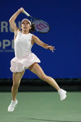 WTA, Tennis Damen Kinoshita Group Japan Open - Day 4 Miyu Kato of Japan plays with partner Hao-Ching Chan of Chinese Taipei during their semi-final doubles match against Jesika Maleckova and Miriam Skoch of the Czech Republic at the 2026 Kinoshita Group Japan Open Women s tennis tournament at Utsubo Tennis Center in Osaka, Japan, on October 22, 2026. Osaka Japan  Copyright: xOwenxHammondx originalFilename:hammond-2026kino261022_npVTr.jpg