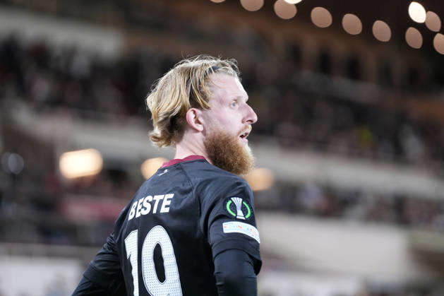 Niklas Beste (SC Freiburg, 19) , Monaco, Fussball, UEFA Conference League, 2. Spieltag, Ligaphase , 2026 2027, AS Monaco vs. SC Freiburg, 22.10.2026, Stade Louis II, Monaco Monaco Stade Louis II Fontvieille Monaco Copyright: xArnexAmbergx