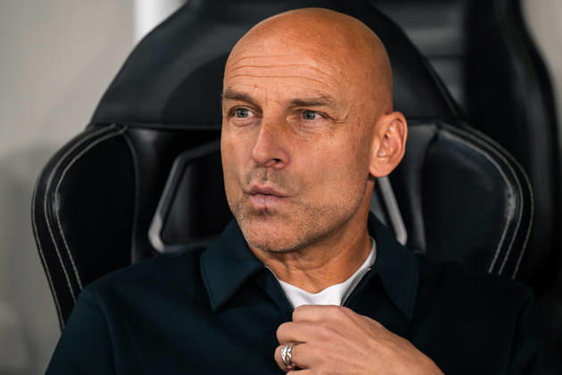 October 22, 2026, Limassol, Limassol, CYPRUS: ADRIAN GULA Head Coach of Riga react before the Conference League Matchday 2 game between Pafos and Riga at Alpha Mega Stadium in Kolossi,Limassol,Cyprus on 22 of October 2026. Limassol CYPRUS - ZUMAk195 20261022_znp_k195_041 Copyright: xXenophonxKarakalosx