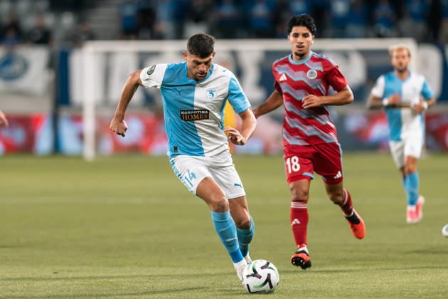 October 22, 2026, Limassol, Limassol, CYPRUS: NICHOLAS IOANNOU 14 of Pafos in action during the Conference League Matchday 2 game between Pafos and Riga at Alpha Mega Stadium in Kolossi,Limassol,Cyprus on 22 of October 2026. Limassol CYPRUS - ZUMAk195 20261022_znp_k195_043 Copyright: xXenophonxKarakalosx