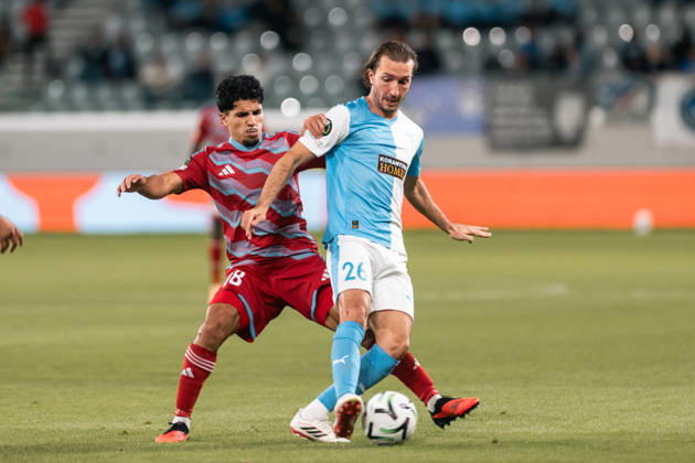 October 22, 2026, Limassol, Limassol, CYPRUS: IVAN SUNJIC 26 of Pafos in action during the Conference League Matchday 2 game between Pafos and Riga at Alpha Mega Stadium in Kolossi,Limassol,Cyprus on 22 of October 2026. Limassol CYPRUS - ZUMAk195 20261022_znp_k195_046 Copyright: xXenophonxKarakalosx