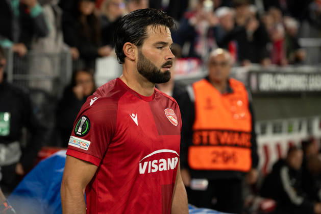 THUN, BERN - OCTOBER 22: Marco Bürki of FC Thun during the UEFA Conference League match between FC Thun and HNK Hajduk Split at VISANA STADION on October 22, 2026 in Thun, Bern, Switzerland. Copyright: xLivioxBaeriswylx xSPPx Sportspressphoto_SPR263713