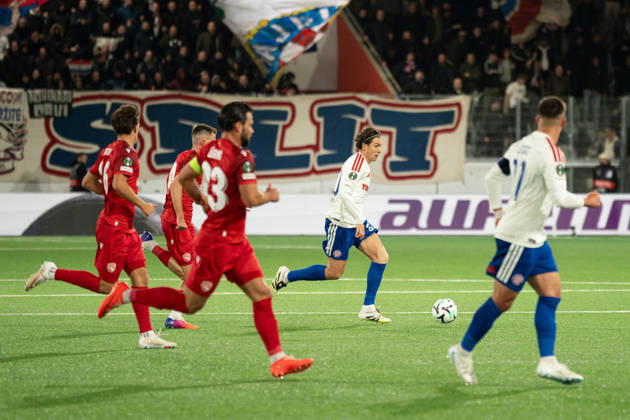 THUN, BERN - OCTOBER 22: Alberto del Moral of HNK Hajduk Split during the UEFA Conference League match between FC Thun and HNK Hajduk Split at VISANA STADION on October 22, 2026 in Thun, Bern, Switzerland. Copyright: xLivioxBaeriswylx xSPPx Sportspressphoto_SPR263722