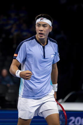 TENNIS : ATP, Tennis Herren 250 - Grand Prix Tennis AURA - Decines (France) 22 10 2026 Brandon Nakashima qualifies for the quarterfinals during the tournament of the Auvergne Rhône-Alpes Grand Prix at the LDLC Arena in Décines on October 22, 2026. Photo Sandrine Thesillat PsNewZ  Copyright: xSandrinexTHESILLATx