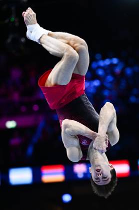 Netherlands Artistic Gymnastics World Championships 9271000 22.10.2026 Arsenii Dukhno of Team World Gymnastics Neutral Athletes 2 competes in the floor exercise during the men s all-around final at the 2026 World Artistic Gymnastics Championships in Rotterdam, the Netherlands. Alexey Filippov Sputnik Rotterdam Netherlands  Copyright: xAlexeyxFilippovx