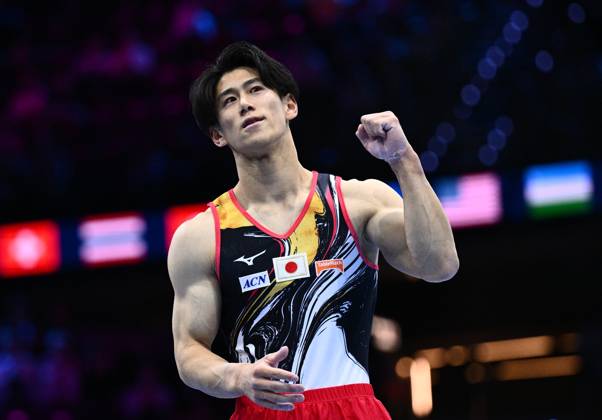 Netherlands Artistic Gymnastics World Championships 9271008 22.10.2026 Japan s Daiki Hashimoto reacts after competing in the floor exercise during the men s all-around final at the 2026 World Artistic Gymnastics Championships in Rotterdam, the Netherlands. Alexey Filippov Sputnik Rotterdam Netherlands  Copyright: xAlexeyxFilippovx