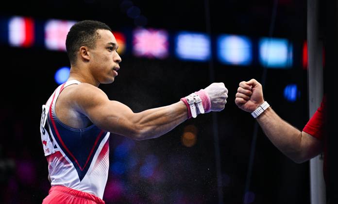 Netherlands Artistic Gymnastics World Championships 9271010 22.10.2026 Britain s Joe Fraser prepares to compete on the rings during the men s all-around final at the 2026 World Artistic Gymnastics Championships in Rotterdam, the Netherlands. Alexey Filippov Sputnik Rotterdam Netherlands  Copyright: xAlexeyxFilippovx