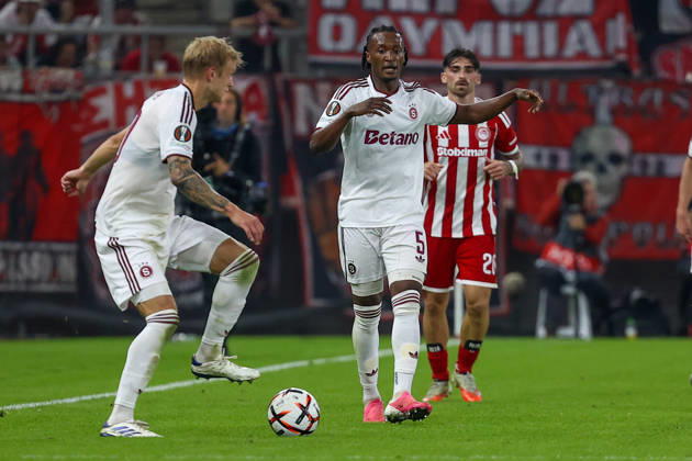 Olympiacos F.C. v AC Sparta Prague UEFA Europa League Santiago Eneme of AC Sparta Prague during the UEFA Europa League match at Karaiskakis Stadium, Piraeus 22 10 2026 UK Newspapers OUT Copyright: xYannisxHalasx FIL-24108-0103