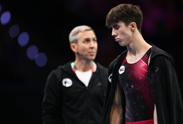Netherlands Artistic Gymnastics World Championships 9271014 22.10.2026 Arsenii Dukhno of Team World Gymnastics Neutral Athletes 2 is seen during the men s all-around final at the 2026 World Artistic Gymnastics Championships in Rotterdam, the Netherlands. Alexey Filippov Sputnik Rotterdam Netherlands  Copyright: xAlexeyxFilippovx