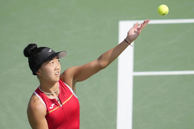 WTA, Tennis Damen Kinoshita Group Japan Open - Day 5 Ann Li of the United States plays during her quarterfinal match against Lilli Tagger of Austria at the 2026 Kinoshita Group Japan Open Women s tennis tournament at Utsubo Tennis Center in Osaka, Japan, on October 23, 2026. Osaka Japan  Copyright: xOwenxHammondx originalFilename:hammond-2026kino261023_npkRw.jpg