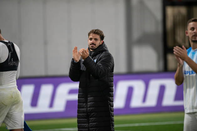 Inter Club Escaldes v Universitatae Craiova - UEFA Conference League Joao Lameira, player number 16 of Universitatea Craiova, is pictured after the UEFA Conference League match between Inter Club d Escaldes and Universitatea Craiova at New FAF Stadium in Encamp, Andorra, on October 22, 2026. Encamp Andorra Andorra  Copyright: xWalterxCunhax originalFilename:cunhacarvalho-notitle261022_npFgZ.jpg