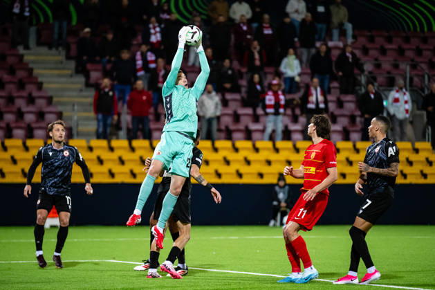 FC Nordsjaelland v CSKA Sofia, UEFA Conference League, Farum, Denmark Farum, Denmark. 22nd, October 2026. Goalkeeper Fedor Lapoukhov of CSKA Sofia seen during the UEFA Conference League match between FC Nordsjaelland and CSKA Sofia at Right to Dream Park in Farum. Danmark, Farum, Right to Dream Park  Copyright: xGonzalesxPhoto TobiasxJorgensenx