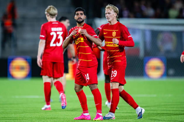 FC Nordsjaelland v CSKA Sofia, UEFA Conference League, Farum, Denmark Farum, Denmark. 22nd, October 2026. Ibrahim Adel (14) of FC Nordsjaelland equalises for 1-1 during the UEFA Conference League match between FC Nordsjaelland and CSKA Sofia at Right to Dream Park in Farum. Danmark, Farum, Right to Dream Park  Copyright: xGonzalesxPhoto TobiasxJorgensenx