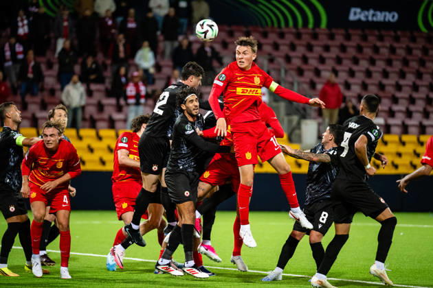 FC Nordsjaelland v CSKA Sofia, UEFA Conference League, Farum, Denmark Farum, Denmark. 22nd, October 2026. Justin Janssen (18) of FC Nordsjaelland seen during the UEFA Conference League match between FC Nordsjaelland and CSKA Sofia at Right to Dream Park in Farum. Danmark, Farum, Right to Dream Park  Copyright: xGonzalesxPhoto TobiasxJorgensenx