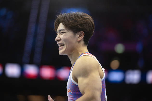 Rotterdam The Netherlands 22nd October 2026 World Championships artistic gymnastics. Men™s all round final Floor Shinnosuke Oka (JPN) turnen