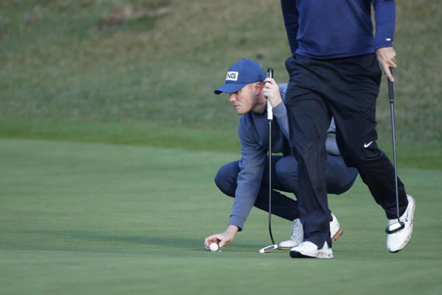 October 23, 2026, Cheonan, Chungnam, SOUTH KOREA: Oct 23, 2026-Cheonan, South Korea-Ben SCHMIDT of England react before Putt a Ball on 4th Green during a DP World Tour Genesis Championship at Woo Jeong Hills CC in Cheonan, South Korea. Cheonan SOUTH KOREA - ZUMAr168 20261023_aap_r168_012 Copyright: xRyuxSeung-Ilx