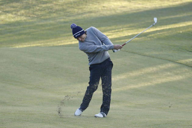 October 23, 2026, Cheonan, Chungnam, SOUTH KOREA: Oct 23, 2026-Cheonan, South Korea-Maximilian STEINLECHNER of Austria Second Shot on 2th green during a DP World Tour Genesis Championship at Woo Jeong Hills CC in Cheonan, South Korea. Cheonan SOUTH KOREA - ZUMAr168 20261023_aap_r168_030 Copyright: xRyuxSeung-Ilx