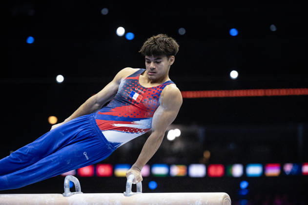 Rotterdam The Netherlands 23rd October 2026 World Championships artistic gymnastics. Pommel Horse Anthony Mansard (FRA) turnen