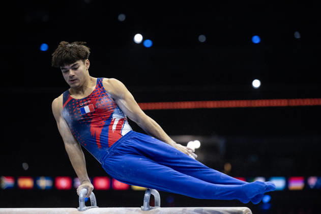 Rotterdam The Netherlands 23rd October 2026 World Championships artistic gymnastics. Pommel Horse Anthony Mansard (FRA) turnen