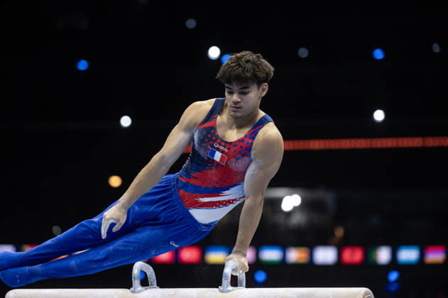 Rotterdam The Netherlands 23rd October 2026 World Championships artistic gymnastics. Pommel Horse Anthony Mansard (FRA) turnen