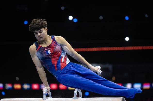 Rotterdam The Netherlands 23rd October 2026 World Championships artistic gymnastics. Pommel Horse Anthony Mansard (FRA) turnen