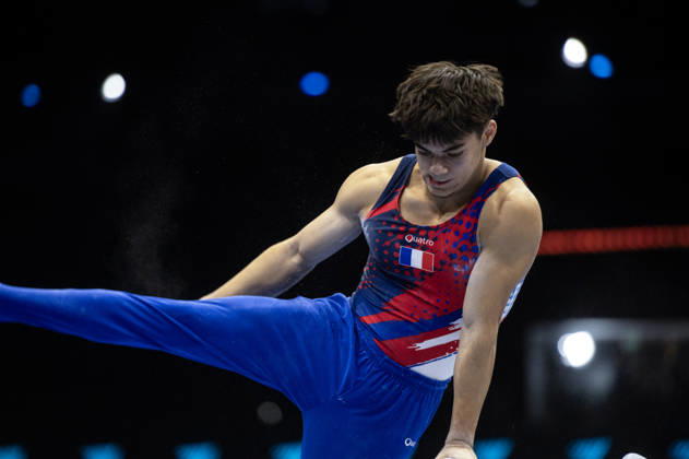 Rotterdam The Netherlands 23rd October 2026 World Championships artistic gymnastics. Pommel Horse Anthony Mansard (FRA) turnen