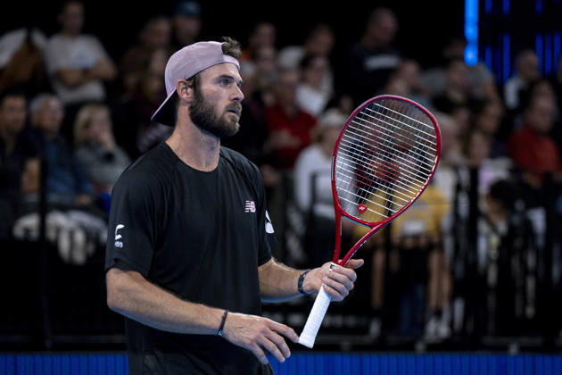 TENNIS : ATP, Tennis Herren 250 - Grand Prix Tennis AURA - Decines (France) 23 10 2026 Corentin MOUTET (FRA) vs Tommy PAUL (USA) during the tournament of the Auvergne Rhône-Alpes Grand Prix at the LDLC Arena in Décines on October 23, 2026. Photo Sandrine Thesillat PsNewZ  Copyright: xSandrinexTHESILLATx