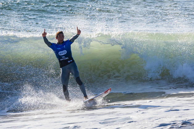 October 23, 2026, Peniche, Leiria, Portugal: Griffin Colapinto celebrates after winning the final of Meo Rip Curl Pro Portugal at Praia dos Supertubos on October 23, 2026 in Peniche, Portugal. Peniche Portugal - ZUMAs391 20261023_znp_s391_008 Copyright: xCarlosxSilvax