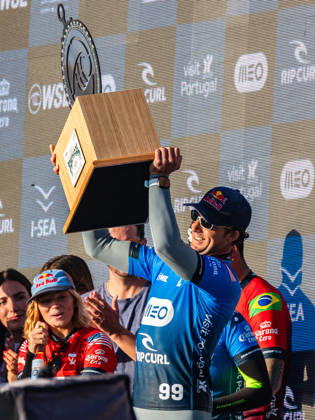 October 23, 2026, Peniche, Leiria, Portugal: Griffin Colapinto celebrates after winning the final of Meo Rip Curl Pro Portugal at Praia dos Supertubos on October 23, 2026 in Peniche, Portugal. Peniche Portugal - ZUMAs391 20261023_znp_s391_019 Copyright: xCarlosxSilvax