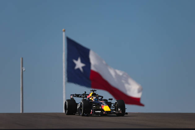 F1 - UNITED STATES GRAND PRIX 2026 03 VERSTAPPEN Max (nld), Red Bull Racing Ford RB22, action during the 2026 Formula 1 United States Grand Prix, 18th round of the 2026 Formula One World Championship, WM, Weltmeisterschaft from October 23 to 25, 2026 on the Circuit of the America, in Austin, Texas, United States of America -  Copyright: xXavixBonillax