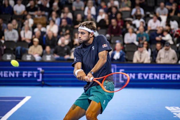 TENNIS : ATP, Tennis Herren 250 - Grand Prix Tennis AURA - Decines (France) 23 10 2026 Flavio COBOLLI (ITA)vs Brandon NAKASHIMA (USA) during the tournament of the Auvergne Rhône-Alpes Grand Prix at the LDLC Arena in Décines on October 23, 2026. Photo Sandrine Thesillat PsNewZ  Copyright: xSandrinexTHESILLATx