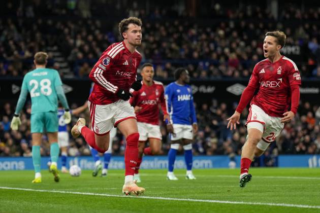Neco Williams of Nottingham Forest celebrates their goal, 0-1 Ipswich Town v Nottingham Forest, Premier League, Football, Portman Road, Ipswich, UK - 23 Oct 2026Ipswich Portman Road United Kingdom EDITORIAL USE ONLY No use with unauthorised audio, video, data, fixture lists, club league logos or live services. Online in-match use limited to 120 images, no video emulation. No use in betting, games or single club league player publications. Copyright: xJoexToth Shutterstockx 17231531i