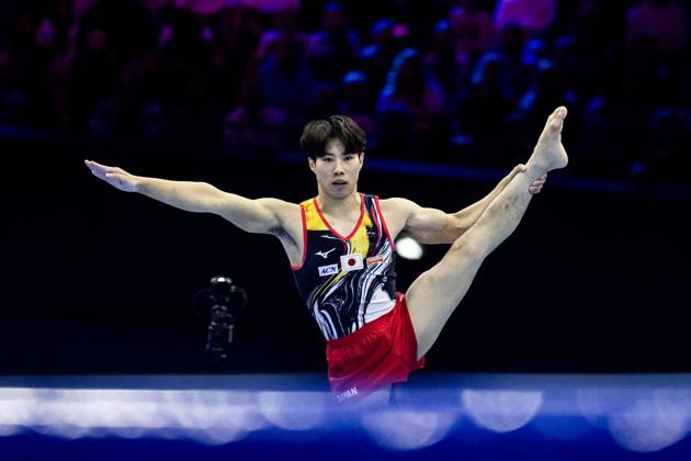 ROTTERDAM - Ryosuke Doi (JPN) in action during the floor apparatus final at the World Gymnastics Championships in Rotterdam Ahoy. IRIS VAN DEN BROEK ANP xVIxANPxSportx xxANPxIVx 573461357 originalFilename: 573461357.jpg