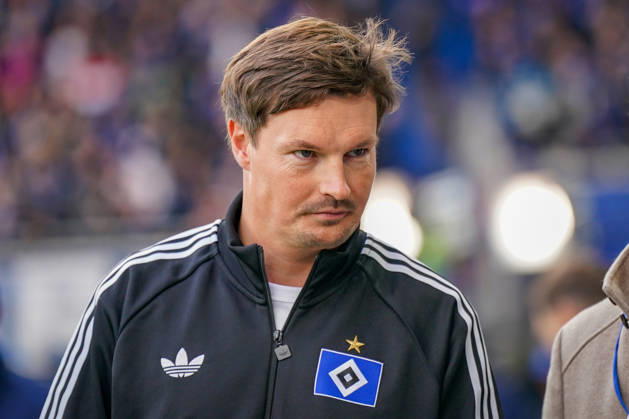 Deutschland: Fussball Bundesliga 2026 - 2027, 7. Spieltag - SC Paderborn vs Hamburger SV - Home-Deluxe-Arena (Paderborn): Merlin Polzin (Trainer, Hamburger SV) Mimik, Gesichtsausdruck, Emotion Copyright: xJOERANxSTEINSIEKx