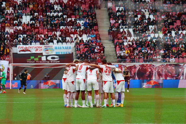 Deutschland: 1. Bundesliga 2026 2027, 7. Spieltag, RB Leipzig - SV Elversberg, Red Bull Arena (Leipzig): Team RB Leipzig Copyright: xLucasxWalterx
