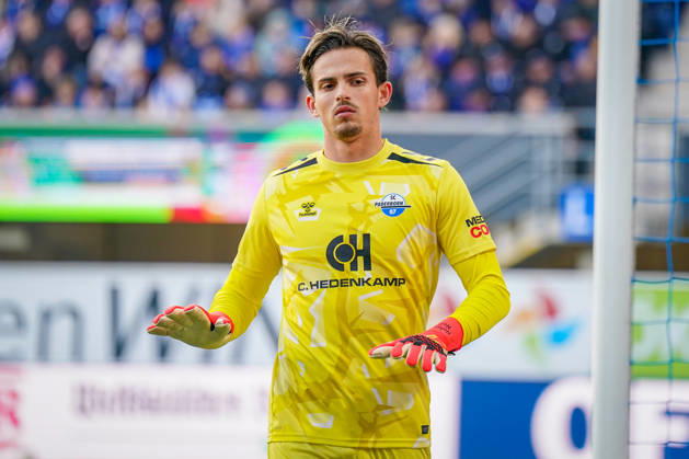 Deutschland: Fussball Bundesliga 2026 - 2027, 7. Spieltag - SC Paderborn vs Hamburger SV - Home-Deluxe-Arena (Paderborn): Nahuel Noll (Paderborn 15) Copyright: xJOERANxSTEINSIEKx