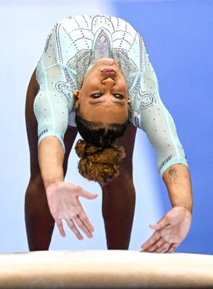 Netherlands Artistic Gymnastics World Championships 9272041 24.10.2026 Brazil s Rebeca Andrade competes in the women s vault final at the 2026 World Artistic Gymnastics Championships in Rotterdam, the Netherlands. Alexey Filippov Sputnik Rotterdam Netherlands  Copyright: xAlexeyxFilippovx