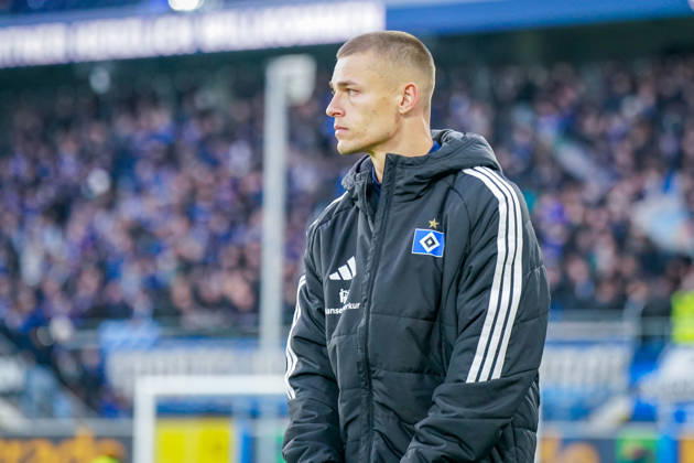 Deutschland: Fussball Bundesliga 2026 - 2027, 7. Spieltag - SC Paderborn vs Hamburger SV - Home-Deluxe-Arena (Paderborn): Miro Muheim (Hamburger SV, 28) Mimik, Gesichtsausdruck, Emotion Copyright: xJOERANxSTEINSIEKx