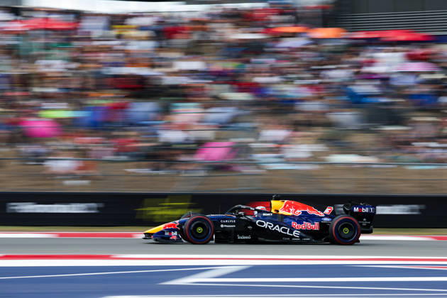 F1 - UNITED STATES GRAND PRIX 2026 03 VERSTAPPEN Max (nld), Red Bull Racing Ford RB22, action during the 2026 Formula 1 United States Grand Prix, 18th round of the 2026 Formula One World Championship, WM, Weltmeisterschaft from October 23 to 25, 2026 on the Circuit of the America, in Austin, Texas, United States of America -  Copyright: xEricxAlonsox