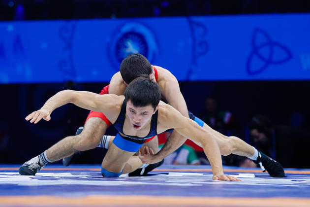 Senior World Championships 55kg GR - Payam Farzad Ahmadi Balootaki (IRI) df. Iskhar Kurbayev (KAZ) Copyright: xKostadinxAndonovx