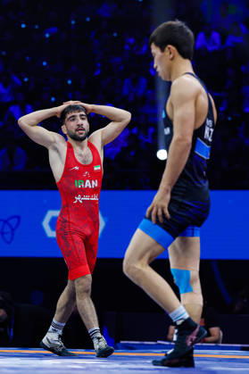 Senior World Championships 55kg GR - Payam Farzad Ahmadi Balootaki (IRI) df. Iskhar Kurbayev (KAZ) Copyright: xKostadinxAndonovx